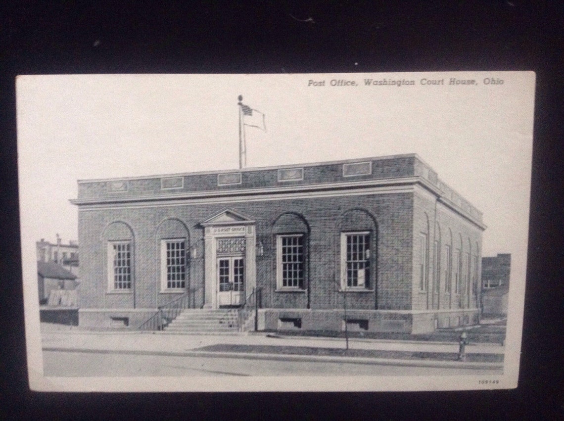 Washington Court House Vintage Ohio Post Card3 Etsy