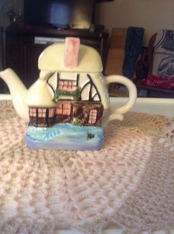 Ceramic Cottage Teapoy Made In China Etsy