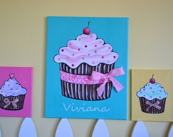 Cupcake Painting | Etsy
