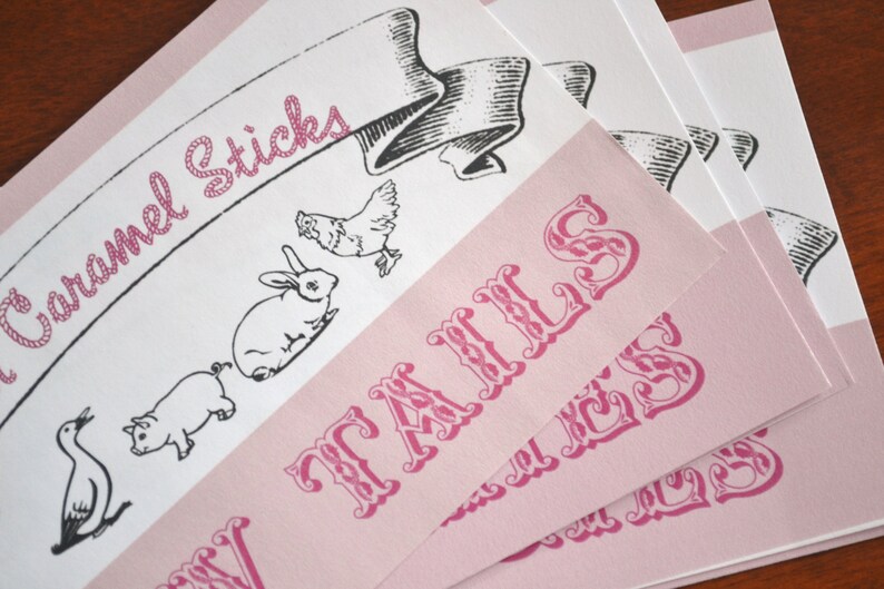 Fair Day Farm Birthday Party Food Display Cards Etsy