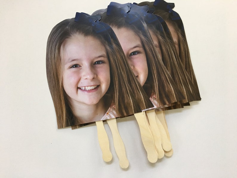 24 Pack Heads Sports Birthday Cardstock Photo Head Prop Big Etsy