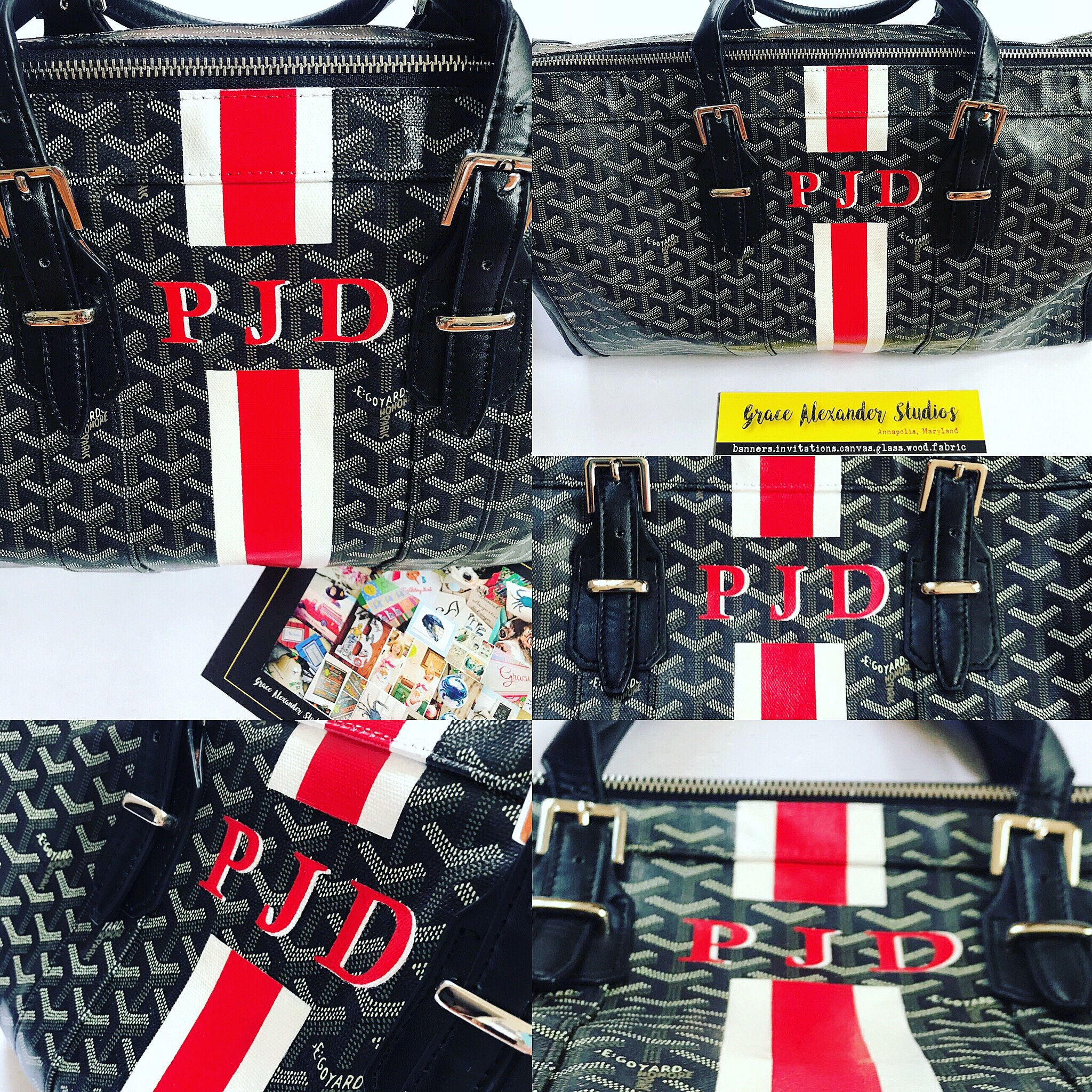 Goyard Tote With Initials