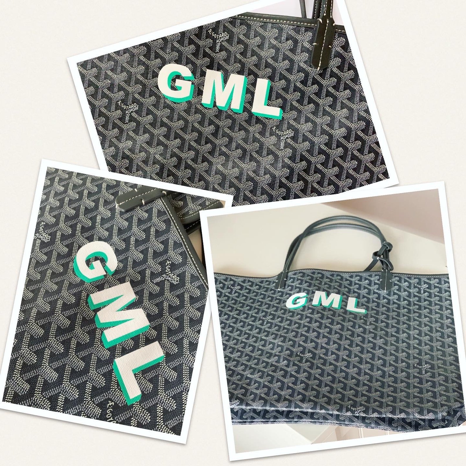 3 Block 3D Initial Tote Service Clients MUST PROVIDE TOTE Etsy