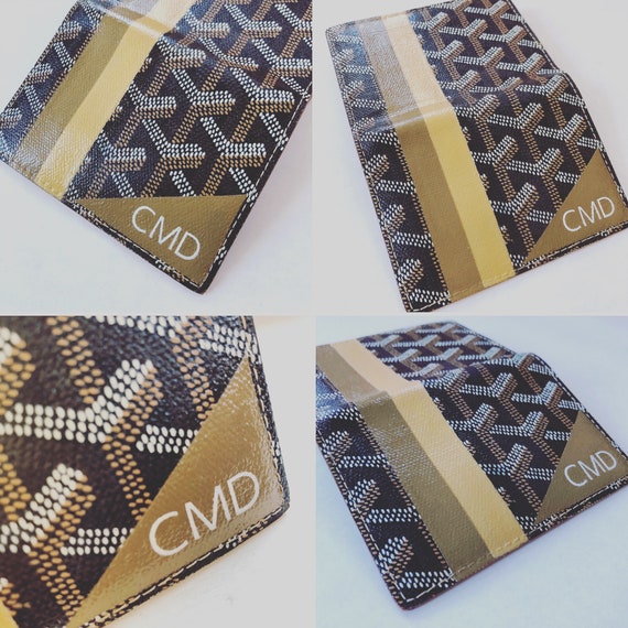 goyard card holder personalized