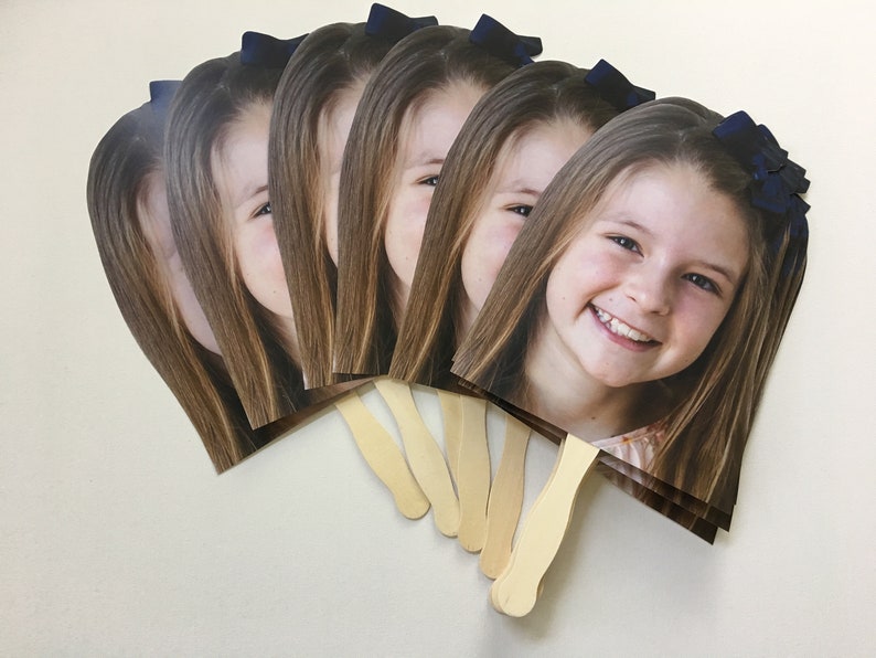 2 Pack Party Heads Sports Birthday Cardstock Custom Photo Head Prop Big