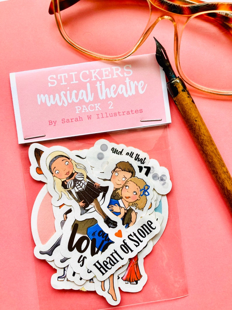 Musical Theatre Sticker Pack Set 2 Stationery Planners Etsy UK