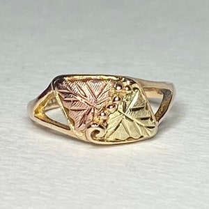 Black Hills Gold Ring JCO Solid 10k size 6.75
