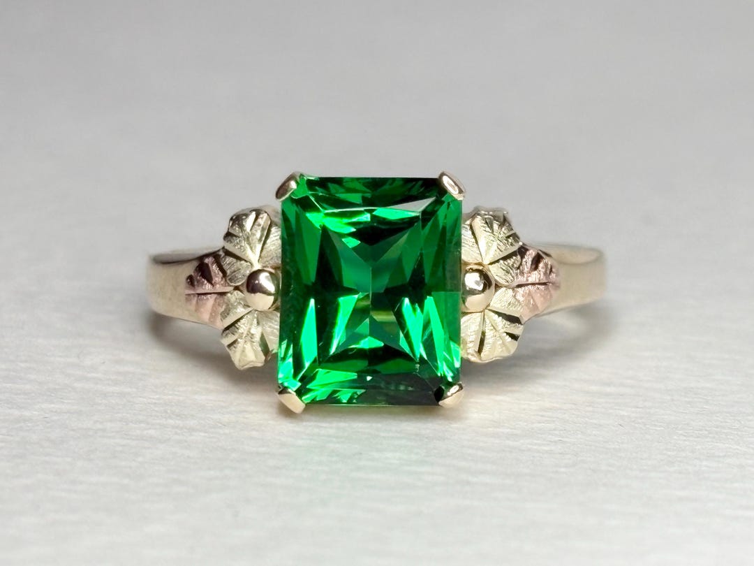 Helenite Rings Black Hills Gold Helenite Ring Solid 10k Gold 4.2g Size 10 - Etsy