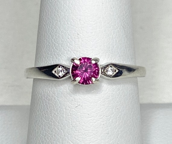 Idaho Grape Rhodolite Garnet Sterling Silver band Ring size 7.75
