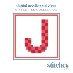 J - Mini Letra - Gráfico Digital de Bordado