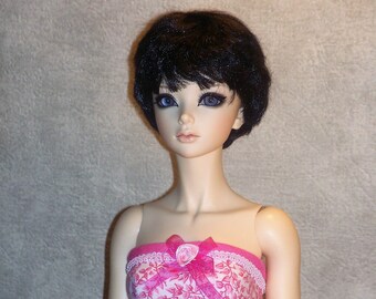 Floral cotton bustier for nYID / BJD / Iplehouse / Medium bust.  And all another BJD same measurements.