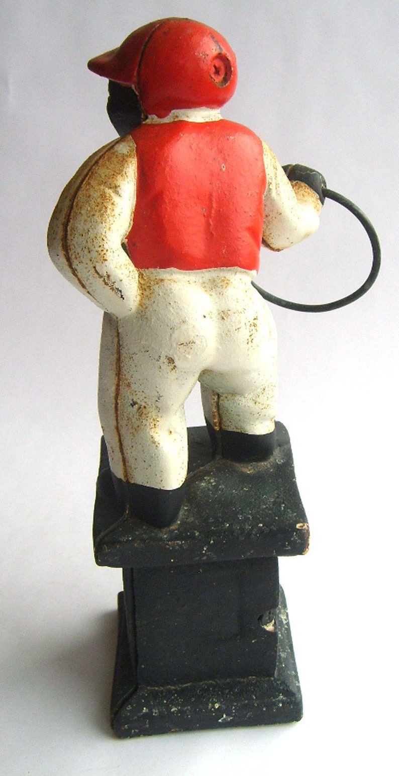 Black Americana. Cast Iron Lawn Jockey Ornament Etsy