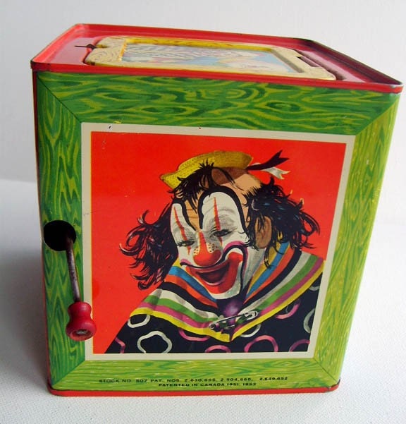 scary clown jack in the box for sale