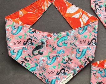 Handmade Martini Mermaids Dog Bandana