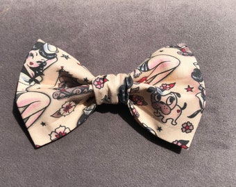 Handmade  Sailor Betty dog or Cat Bow tie, over the collar