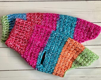 Handmade   Miami Dog Sweater, hand crotchet luxury pet sweater-Gifts for Pets