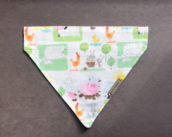 Handmade Spring Lamb Over the Collar Dog or Cat Bandana