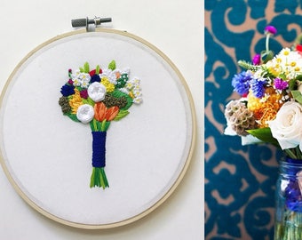 Cotton Anniversary Gift for Her. Second Anniversary Gift. Traditional Second Anniversary. Wedding Bouquet Keepsake. Wedding Flowers KimArt