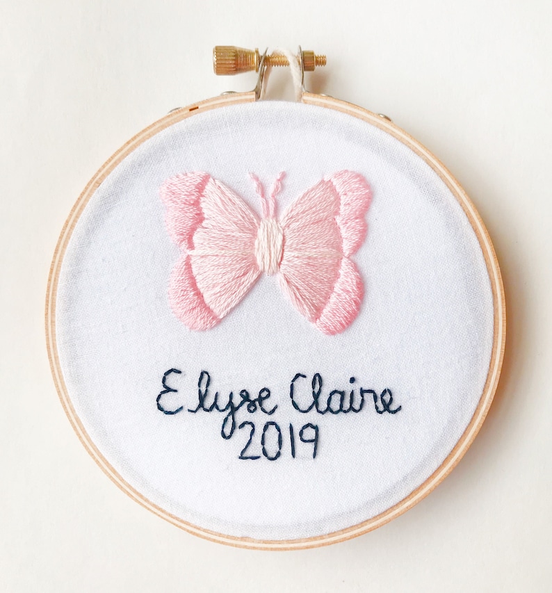 Personalized Butterfly Christmas Ornament by KimArt Designs Baby/'s First Christmas Ornament