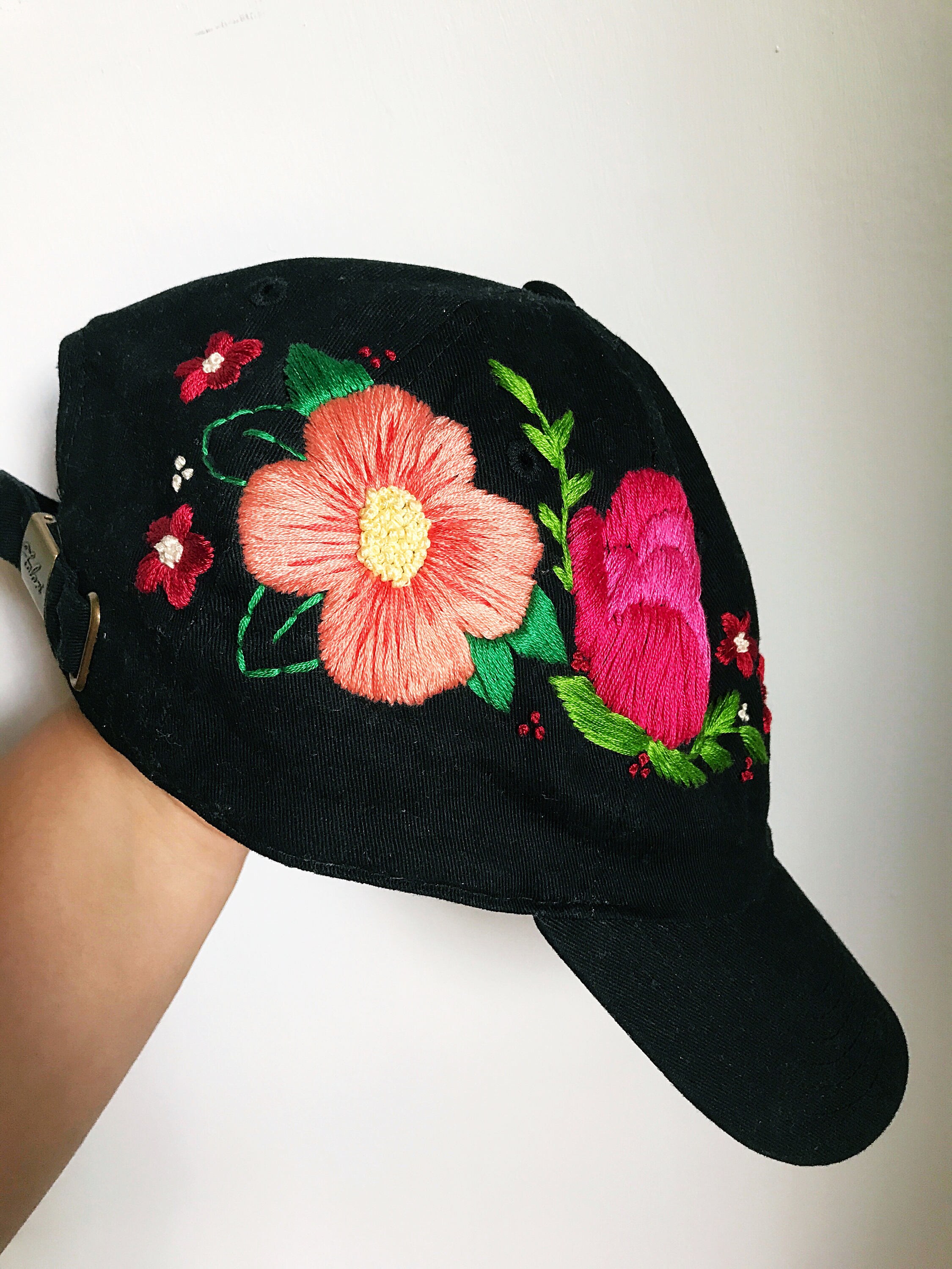 womens floral baseball cap