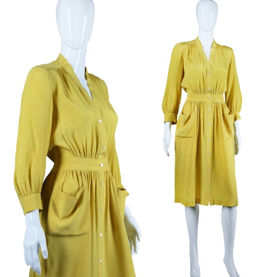 Charteuse Jean Patou Silk Dress