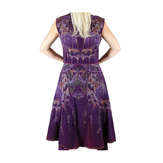 Roberto Cavalli Hand-Painted Butterfly Wings Suede