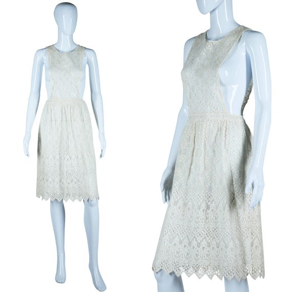 Antique Lace Apron Crochet Lace Dress Cover Up Lac