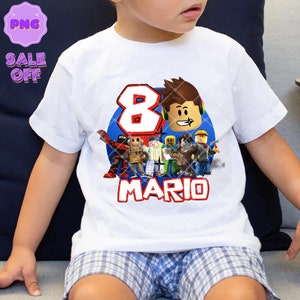 Personalized Roblox Boy Birthday Game Theme Party Shirt - Jolly