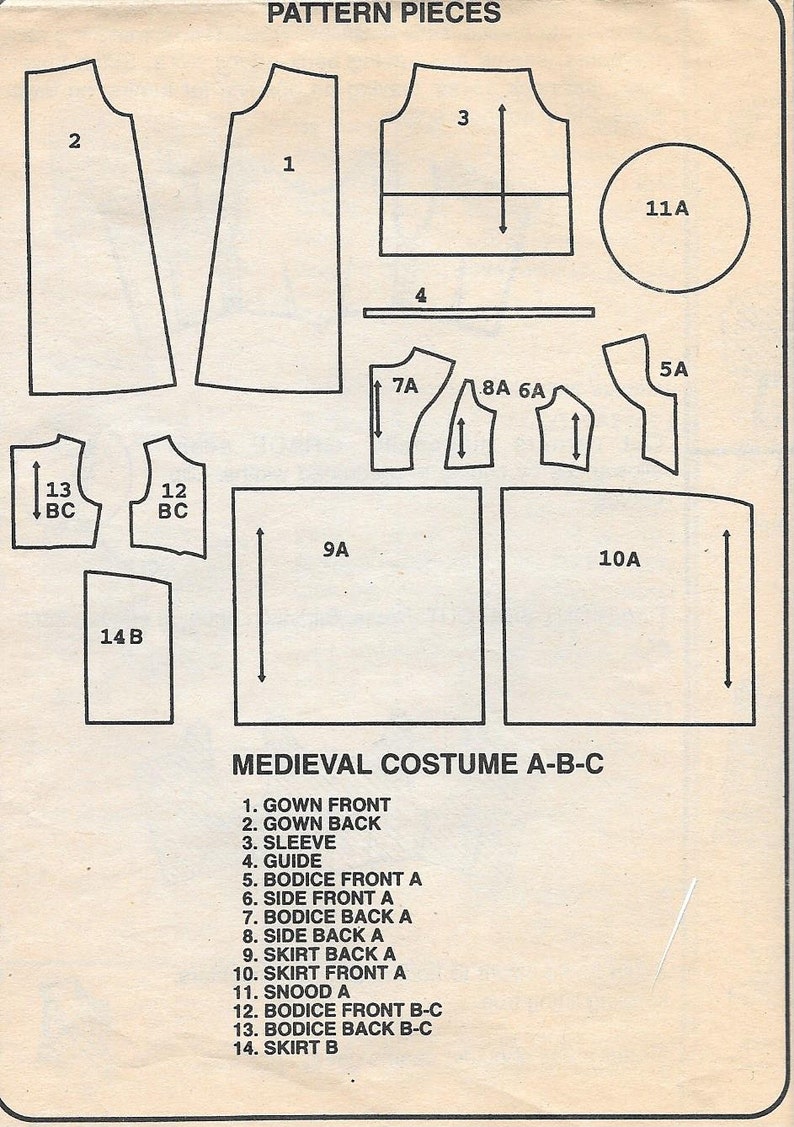 Over Dress Pattern Medieval Dress Costume Mccalls 8449 Gown Overdress Hat Snood Shawl ...