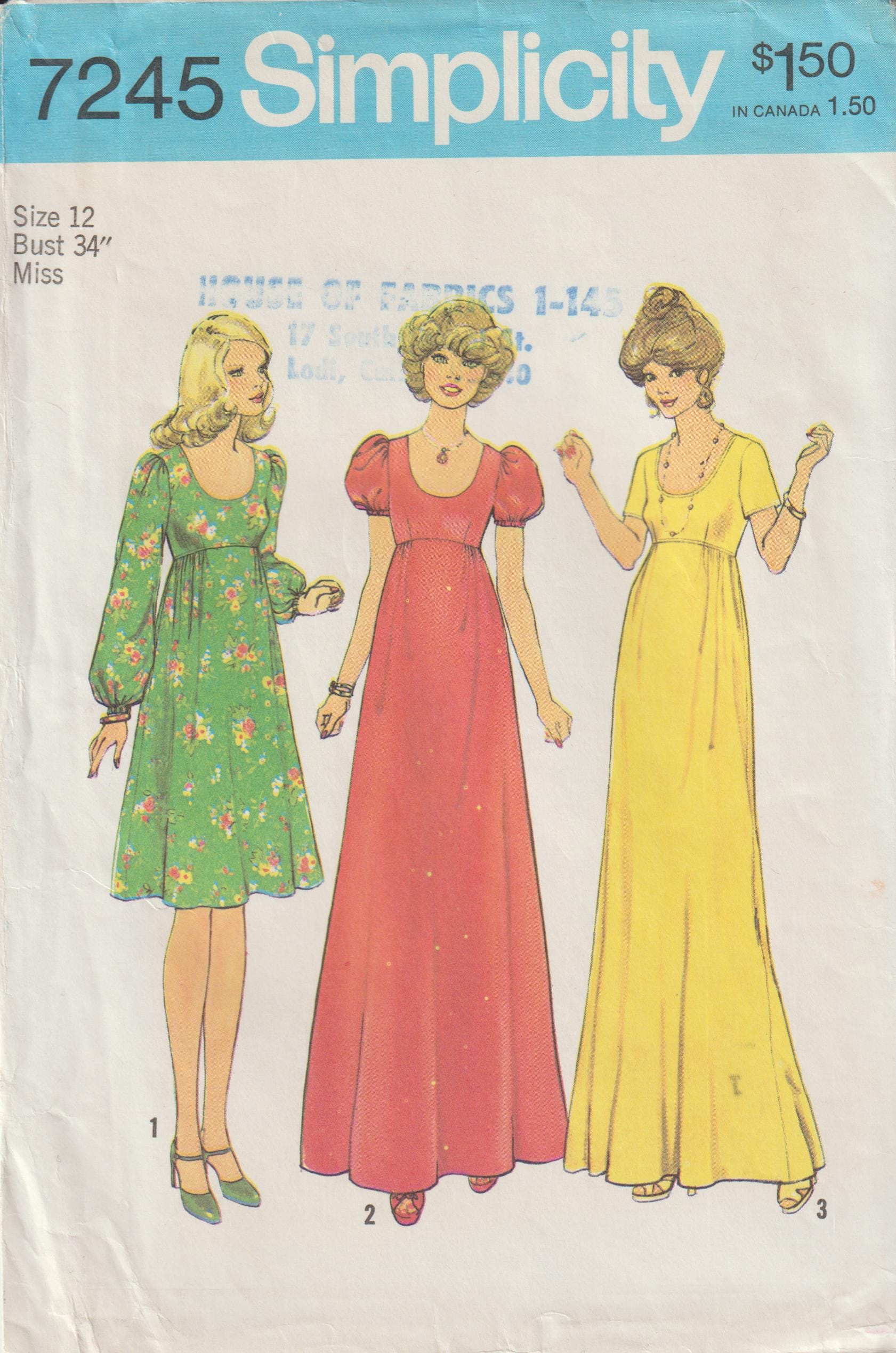 70s Style Formal Dress - Etsy