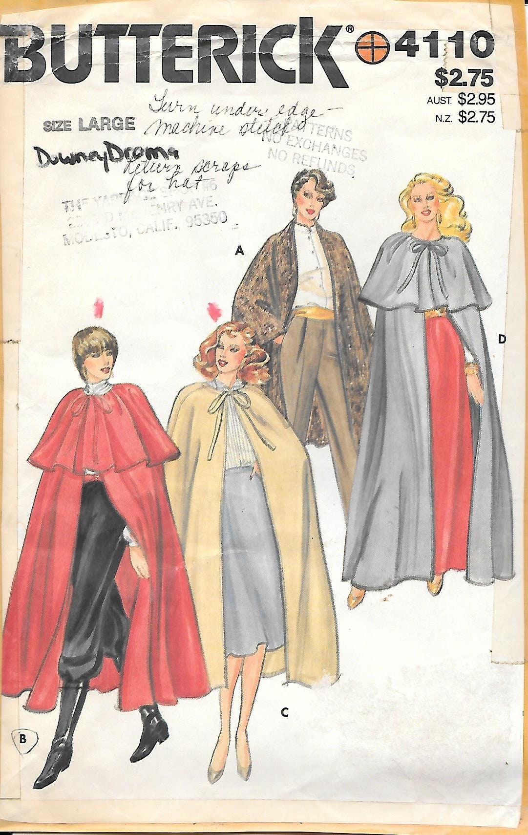 1980年代 バタリック 4110 ミス フルレングス ケープ ポンチョ