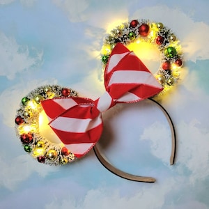 Sweet Peppermint Ears | Christmas Mickey Ears | Holiday Minnie Ears