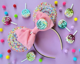 Candy Crush Mickey Ears | Christmas Mickey Ears | Mickey Headband | Holiday Minnie Mouse Ears | Reck it Ralph Ears