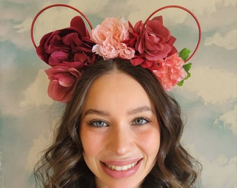 Perfectly Piglet Mickey Ears | Winnie the Pooh Mickey Ears | Flower Crown Mickey Ears | Womens Mickey Ears