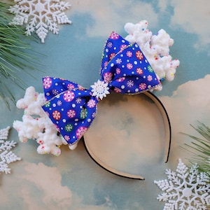 Snowflake Mickey Ears | Christmas Mickey Ears | Holiday Minnie Ears
