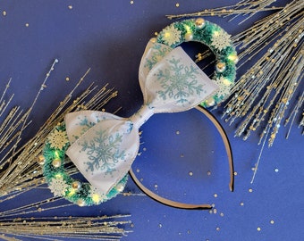 Snowflake Mickey Ears | Christmas Mickey Ears | Holiday Minnie Ears