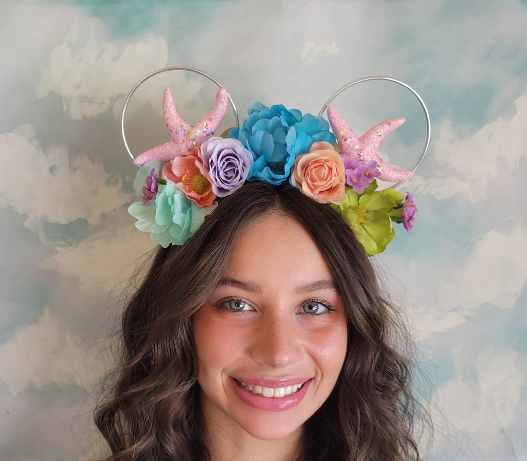 Little Mermaid Ears Ariel Inspired Mickey Mouse Ears Etsy