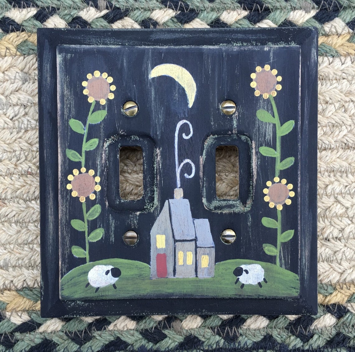 PRIMITIVE WILLOW TREE Light Switch Plate Cover/sheep Etsy