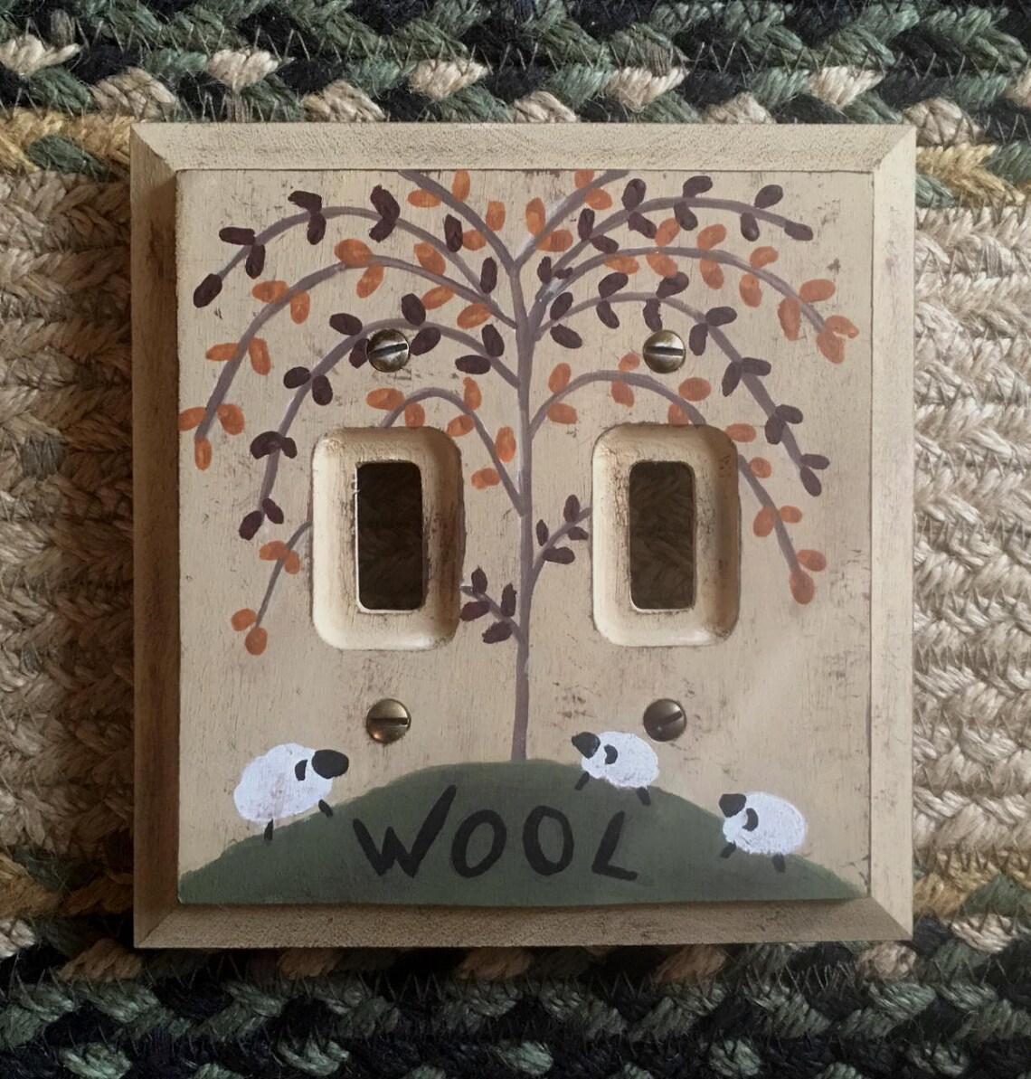 PRIMITIVE WILLOW TREE Light Switch Plate Cover/Sheep Etsy