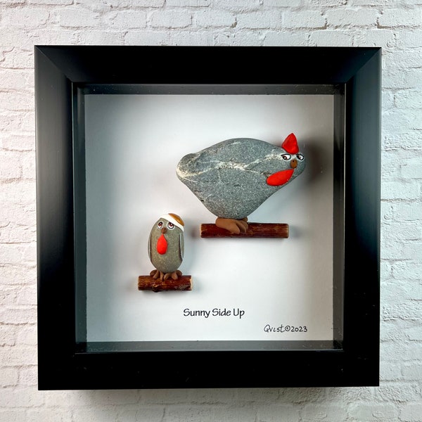 Shadow Box Rock Art Etsy