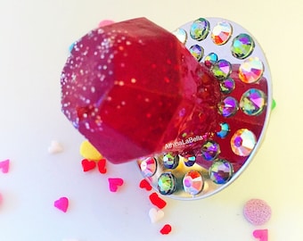 Ring Pop Ring, Engagement Ring, Kid core, Candy Ring, Candy Jewelry, Kawaii Jewelry, Kitsch Jewelry, Resin Jewelry, Kidcore