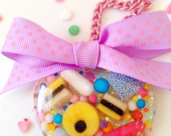 Kawaii Candy Necklace, Kitsch Jewelry, Sweet Lolita, Pastel Jewelry, Food Jewlery, Candy Jewelry, Plastic Jewelry