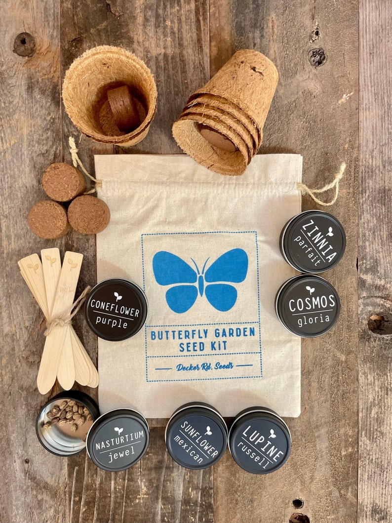 Butterfly Garden Seed Kit Butterfly Garden Seed Kit Gift Etsy