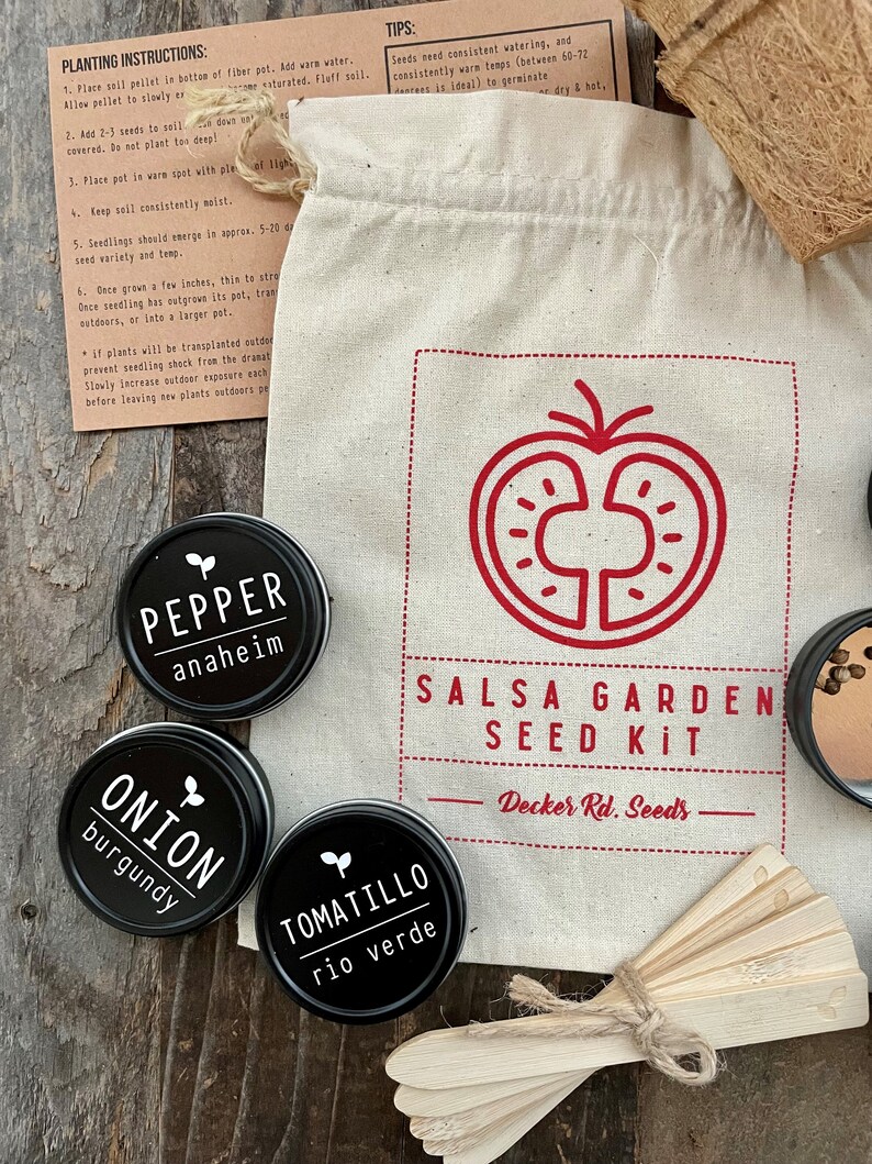 Salsa Garden Seed Kit, Salsa Garden Seeds, Salsa Garden Kit, Seed Kit, Gifts for Gardeners image 4