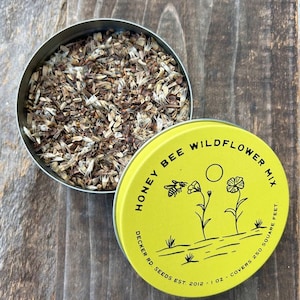 Honey Bee Wildflower Seeds 1 oz., 4 oz., 8 oz., wildflower seeds, organic wildflower seeds, bulk wildflower seeds, pollinator garden seed