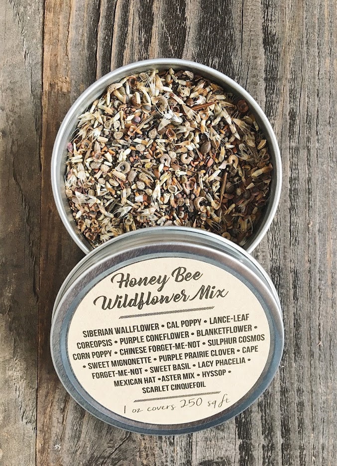 Honey Bee Wildflower Seeds 1 oz., 4 oz., 8 oz., wildflower seeds, flo…