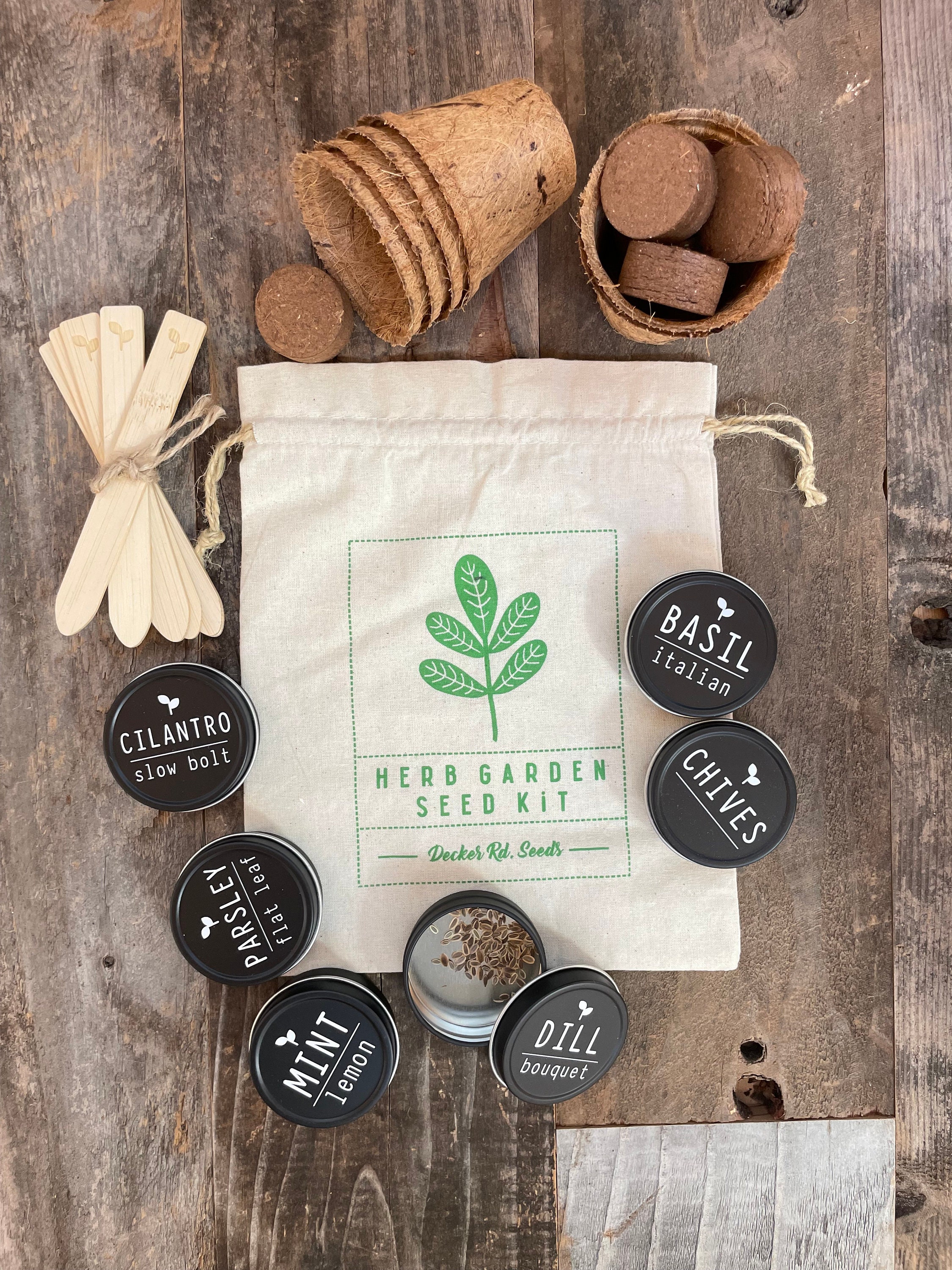 Herb Garden Seed Kit, herb garden kit, indoor herb garden