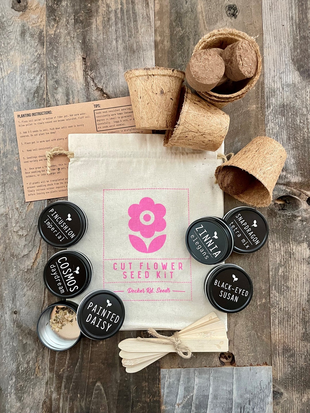 Cut Flower Garden Seed Kit, Seed Kit, Flower Seeds - Etsy