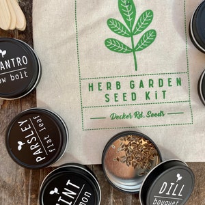 Herb Garden Seed Kit, herb garden kit, indoor herb garden image 4