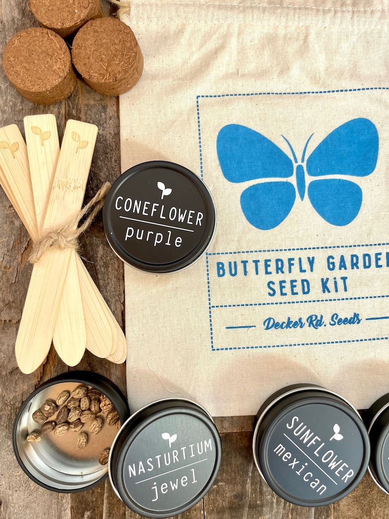 Butterfly Garden Seed Kit, Butterfly Garden, Seed Kit, Gift for Gardeners, Butterfly Garden Seeds, Garden Gift Set, Wildflower Seeds image 4